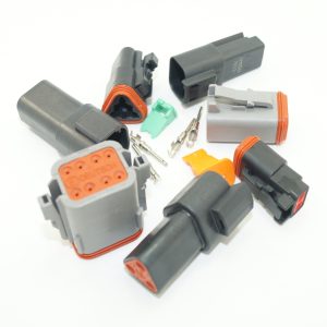 Deutsch DT connectors and pins.